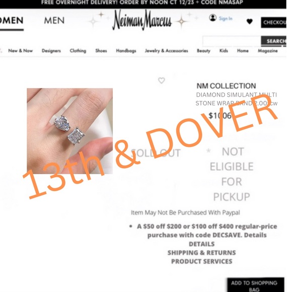 2ct Multi Stone Wrap Ring - Picture 11 of 11